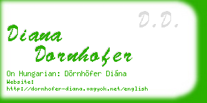 diana dornhofer business card