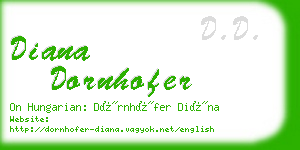 diana dornhofer business card